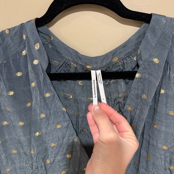 Anthropologie balloon sleeve tiered maxi - Picture 4 of 6